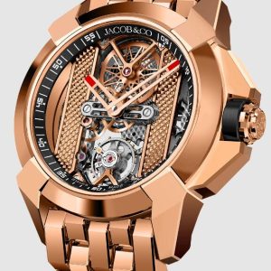 Jacob & Co. EPIC X ROSE GOLD BRACELET - BLACK INNER RING Watch Replica EX120.43.AB.AB.A40AA Jacob and Co Watch Price