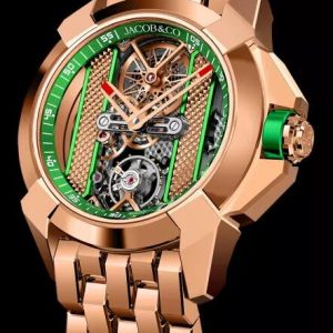 Jacob & Co. EPIC X ROSE GOLD BRACELET - GREEN INNER RING Watch Replica EX120.43.AC.AC.A40AA Jacob and Co Watch Price