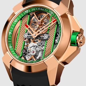 Jacob & Co. EPIC X ROSE GOLD - GREEN INNER RING Watch Replica EX120.43.AC.AC.ABRUA Jacob and Co Watch Price