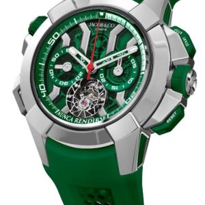 Jacob & Co. Epic X Chrono Tourbillon Titanium Green Watch Replica EC360.20.AC.AC.ABRUA Jacob and Co Watch Price