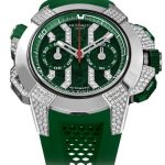 Jacob & Co. Epic X Chrono Titanium Pave Diamonds Green Watch Replica EC412.20.AA.UA.ABRUA Jacob and Co Watch Price
