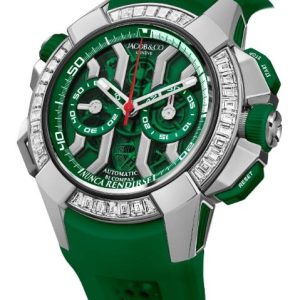 Jacob & Co. Epic X Chrono Titanium Baguette Diamonds Green Watch Replica EC423.23.BD.UA.ABRUA Jacob and Co Watch Price