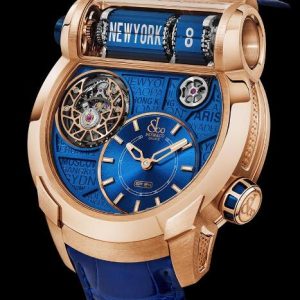 Jacob & Co. Epic SF24 Tourbillon Blue Dial Rose Gold Watch Replica ES102.40.NS.AA.ABALA Jacob and Co Watch Price