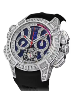 Jacob & Co. EPIC X CHRONO TOURBILLON BAGUETTE BLUE CRYSTAL Watch Replica EC380.30.BD.AA.A Jacob and Co Watch Price
