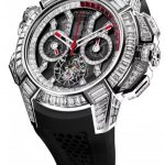 Jacob & Co. EPIC X CHRONO BAGUETTE WHITE GOLD BLACK CRYSTAL Watch Replica EC380.30.BD.BD.ABRUA Jacob and Co Watch Price