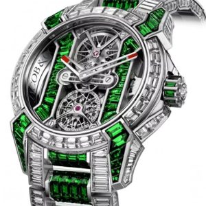 Jacob & Co. EPIC X TOURBILLON BAGUETTE DIAMONDS AND TSAVORITES Watch Replica EX510.30.BD.BF.A30BB Jacob and Co Watch Price