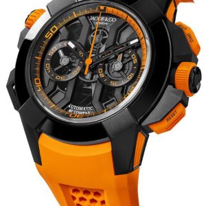 Jacob & Co. EPIC X CHRONO BLACK TITANIUM (ORANGE BAND) Watch Replica EC313.21.SB.BO.EHI4S Jacob and Co Watch Price