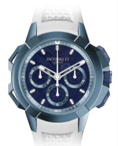 Jacob & Co. epic x chrono 44mm tri-compax Blue titanium Watch Replica EC440.22.AA.AA.A Jacob and Co Watch Price