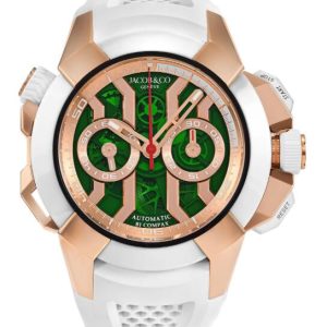 Jacob & Co. Epic X Chrono Rose Gold Green Dial (Satin-Finished) Watch Replica EC312.42.PB.GN.AHB4D Jacob and Co Watch Price