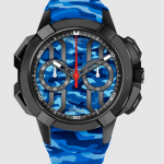 Jacob & Co. EPIC X CHRONO 44MM CAMO BLUE & BLACK Watch Replica EC430.21.AD.AD.ABRUA Jacob and Co Watch Price