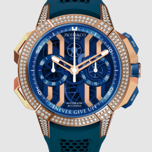 Jacob & Co. EPIC X CHRONO GOLD PAV脡 NEVER GIVE UP Watch Replica EC430.43.AG.AA.ABRUA-1 Jacob and Co Watch Price