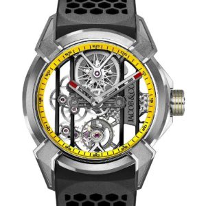 Jacob & Co. Epic X Titanium (Yellow Neoralithe Inner Ring) Watch Replica EX110.21.AF.AI.ABRUA Jacob and Co Watch Price