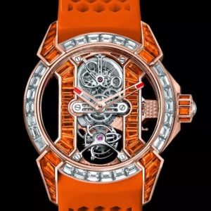 Jacob & Co. EPIC X TOURBILLON BAGUETTE ORANGE SAPPHIRES Watch Replica EX500.40.BD.BO.A Jacob and Co Watch Price