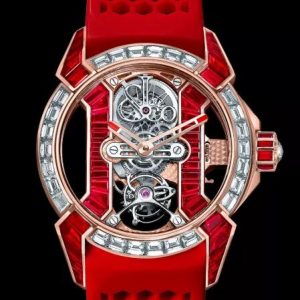 Jacob & Co. EPIC X TOURBILLON BAGUETTE RUBIES Watch Replica EX500.40.BD.BR.A Jacob and Co Watch Price