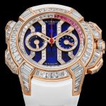 Jacob & Co. EPIC X CHRONO BAGUETTE BLUE MINERAL CRYSTAL ROSE GOLD Watch Replica EC422.40.BW.AA.A Jacob and Co Watch Price