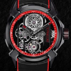 Jacob & Co. EPIC X BLACK TITANIUM (RED NEORALITHE INNER RING) Watch Replica EX110.21.AD.AG.ABARA Jacob and Co Watch Price
