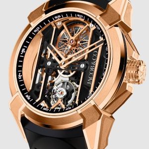 Jacob & Co. EPIC X ROSE GOLD (BLACK NEORALITHE INNER RING) Watch Replica EX110.43.AA.AA.ABRUA Jacob and Co Watch Price