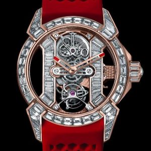 Jacob & Co. Epic X Tourbillon Baguette Rose Gold Watch Replica EX500.40.BD.BD.A Jacob and Co Watch Price