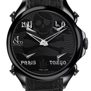 Jacob & Co. PALATIAL FIVE TIME ZONE PIRATE BLACK PVD Watch Replica PZ500.11.NS.NP.A Jacob and Co Watch Price