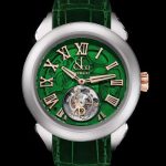Jacob & Co. PALATIAL FLYING TOURBILLON HOURS & MINUTES TITANIUM (GREEN MINERAL CRYSTAL) Watch Replica PT520.24.NS.QG.A Jacob and Co Watch Price