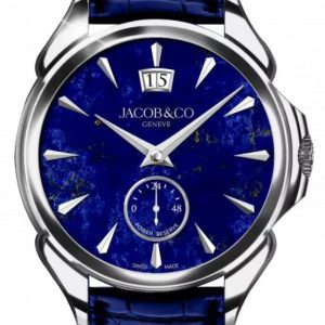Jacob & Co. PALATIAL CLASSIC MANUAL BIG DATE - STAINLESS STEEL (LAPIS LAZULI) Watch Replica PC400.10.AA.AD.ABALA Jacob and Co Watch Price
