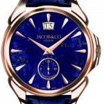 Jacob & Co. PALATIAL CLASSIC MANUAL BIG DATE - ROSE GOLD (LAPIS LAZULI) Watch Replica PC400.40.AA.AB.ABALA Jacob and Co Watch Price