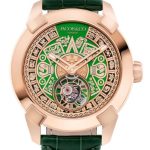 Jacob & Co. Pioneer Aztec Calendar Rose gold Green Dial Watch Replica Jacob and Co Watch Price