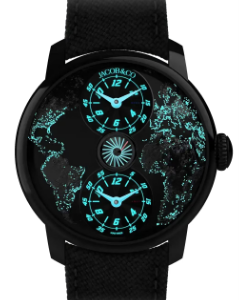 Jacob & Co. The World Is Yours Dual Time Zone MAD PARIS BLACK DLC STEEL Watch Replica DT100.11.AA.AA.ABTAA Jacob and Co Watch Price