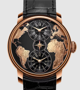 Jacob & Co. The World Is Yours Dual Time Zone Black Watch Replica DT100.40.AA.AB.A Jacob and Co Watch Price