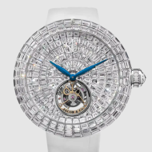 Jacob & Co. brilliant flying tourbillon WHITE DIAMONDS (WHITE GOLD) Watch Replica BT543.30.BD.BD.B Jacob and Co Watch Price