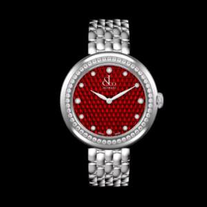 Jacob & Co. brilliant STAINLESS STEEL WITH RED PYRAMID DIAL (BRACELET) Watch Replica BQ015.10.RO.AC.A10AA Jacob and Co Watch Price
