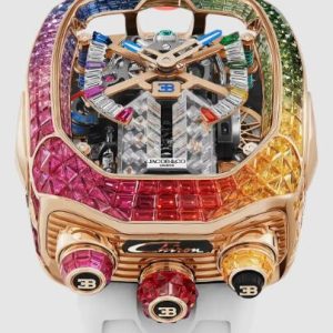 Jacob & Co. Bugatti Chiron Baguette RAINBOW Watch Replica BU800.40.AD.UB.ABRUA Jacob and Co Watch Price