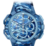 Jacob & Co. epic x chrono 44mm tri compax blue camo Watch Replica EC440.22.AB.AA.A Jacob and Co Watch Price