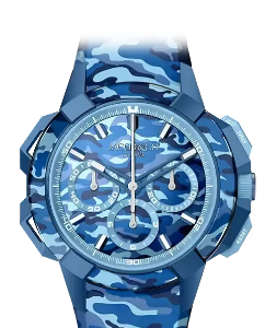 Jacob & Co. epic x chrono 44mm tri compax blue camo Watch Replica EC440.22.AB.AA.A Jacob and Co Watch Price