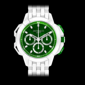 Jacob & Co. epic x chrono 44mm tri compax WHITE CERAMIC, GREEN DIAL Watch Replica EC440.95.AA.AA.A95AA Jacob and Co Watch Price