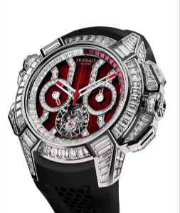Jacob & Co. epic x chrono tourbillon baguette RED CRYSTAL Watch Replica EC380.30.BD.AB.A Jacob and Co Watch Price