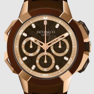 Jacob & Co. epic x chrono 44mm tri-compax Brown Watch Replica EC440.43.AA.AA.A Jacob and Co Watch Price