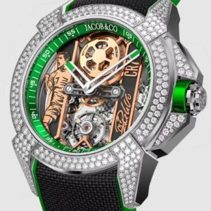 Jacob & Co. epic x cr7 heart of cr7 pave Watch Replica EX120.10.RD.AA.A diamonds Jacob and Co Watch Price