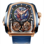 Jacob & Co. Twin Turbo Furious ROSE GOLD AND BLUE TITANIUM - DRAGON AND PHOENIX Watch Replica TT200.40.BC.UB.A Jacob and Co Watch Price