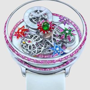 Jacob & Co. fleurs de jardin WHITE GOLD AND PINK SAPPHIRES Watch Replica AF321.30.BA.AC.A Jacob and Co Watch Price
