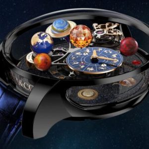 Jacob & Co. ASTRONOMIA SOLAR JEWELRY PLANETS ZODIAC BLACK DLC TITANIUM Watch Replica AS310.21.SP.AA.A Jacob and Co Watch Price