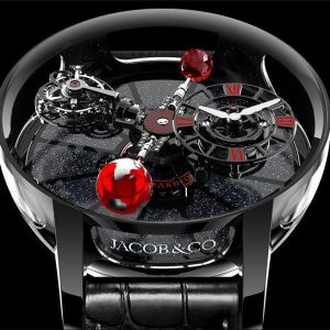 Jacob & Co. ASTRONOMIA TOURBILLON BLACK CERAMIC BLACK & RED MOVEMENT Watch Replica AT100.95.KR.SR.B Jacob and Co Watch Price