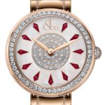Jacob & Co. BRILLIANT ONE ROW ROSE GOLD COUTURE RUBY 38MM Watch Replica BQ020.40.RO.KE.A40RA Jacob and Co Watch Price