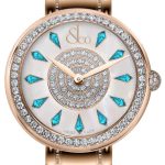 Jacob & Co. BRILLIANT ONE ROW ROSE GOLD COUTURE ICY BLUE SAPPHIRES 44MM Watch Replica BQ030.40.RO.KG.A40RA Jacob and Co Watch Price