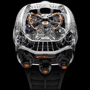 Jacob & Co. BUGATTI CHIRON TOURBILLON BAGUETTE BLACK AND ORANGE SAPPHIRES BU800.30.AA.UA.A Watch Replica Jacob and Co Watch Price