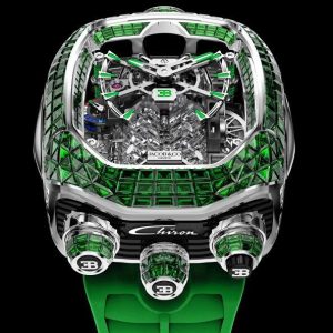 Jacob & Co. BUGATTI CHIRON TOURBILLON BAGUETTE TSAVORITE BU800.30.BE.UA.ABRUA Watch Replica Jacob and Co Watch Price