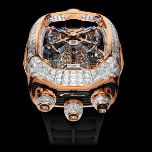 Jacob & Co. BUGATTI CHIRON TOURBILLON BAGUETTE WHITE DIAMONDS BU800.40.BD.BD.A Watch Replica Jacob and Co Watch Price