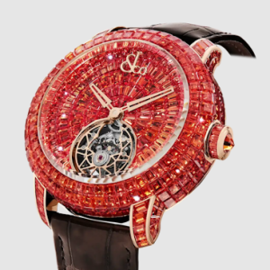 Jacob & Co. CAVIAR TOURBILLON ORANGE SAPPHIRES 44MM Watch Replica CV310.40.AB.AA.A Jacob and Co Watch Price