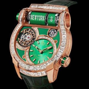 Jacob & Co. EPIC SF24 TOURBILLON BAGUETTE GREEN DIAL Watch Replica ES802.40.BD.AC.ABALA Jacob and Co Watch Price