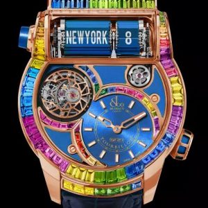 Jacob & Co. EPIC SF24 TOURBILLON ARLEQUINO ROSE GOLD BAGUETTE Watch Replica ES802.40.AB.AA.ABALA Jacob and Co Watch Price